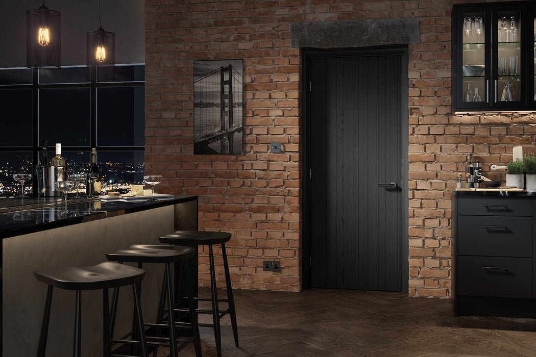 LPD Dark Charcoal Montreal Solid Internal Door