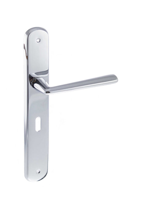 Forme Brigette Solid Brass Key Lever on Backplate - Polished Chrome