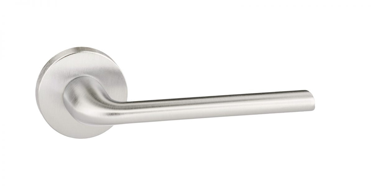 CleanTouch Anti-Bac Forme Milly Designer Lever on Minimal Round Rose - Satin Chrome