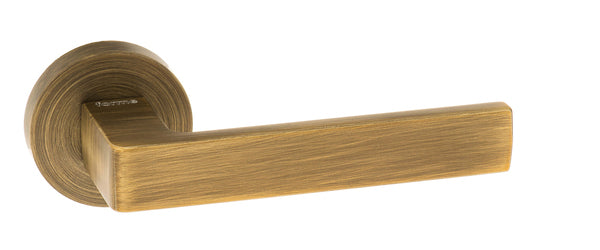 Forme Asti Designer Lever on Minimal Round Rose - Yester Bronze