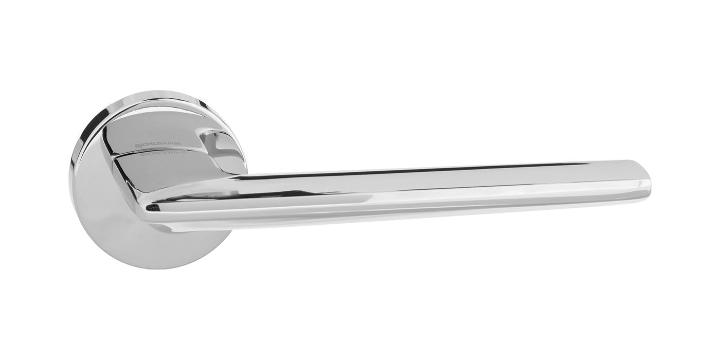 Forme Boston Designer Lever on Minimal Square Rose - Polished Chrome