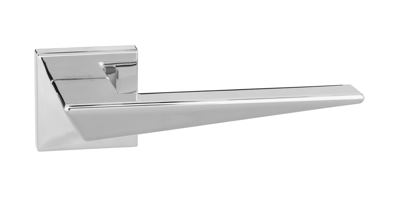 Forme Naxos Designer Lever on Minimal Square Rose - Polished Chrome