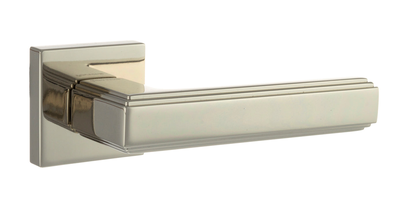 Forme Alila Designer Lever on Minimal Square Rose - Polished Nickel