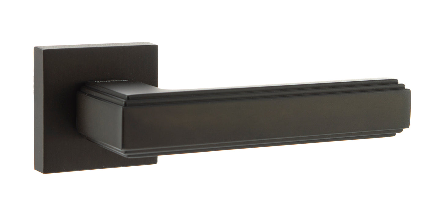 Forme Alila Designer Lever on Minimal Square Rose - Urban Dark Bronze