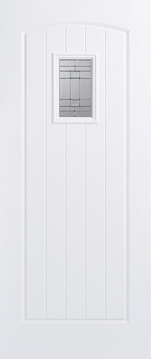 LPD External GRP White Cottage Glazed Door