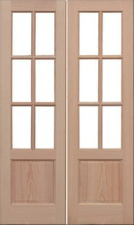 LPD External Hemlock 'GTP' Unglazed 2 Panel Door Pair