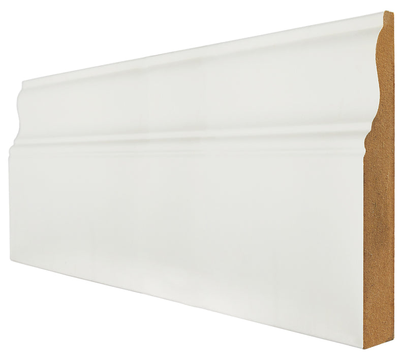 LPD 95 x 18mm White Primed Ferrol Skirting (4 x 3m Lengths)