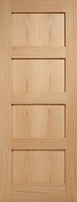 Mendes Internal Oak Contemporary 4 Panel Door