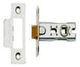 Atlantic Handles 2.5" Bolt Through Tubular Latch in a Polished Stainless Steel Finish