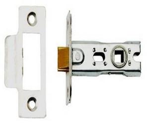 Atlantic Handles 2.5" Bolt Through Tubular Latch in a Satin Stainless Steel Finish