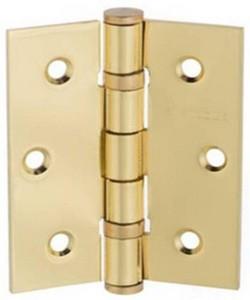 Atlantic Handles 3" x 2.5" x 2.5mm Ball Bearing Pair of Hinges in a Polished Brass Finish