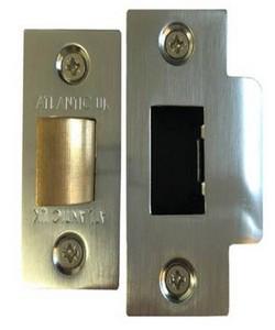 Atlantic Handles 3" Heavy Duty Bolt Through Tubular Latch in a Satin Chrome Finish