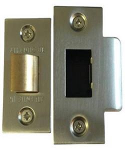 Atlantic Handles 3" Heavy Duty Bolt Through Tubular Latch in a Satin Nickel & Polished Gold Finish