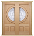 MODA Doors External Empress Oak IG Zinc Double Entrance Door with Door Frame