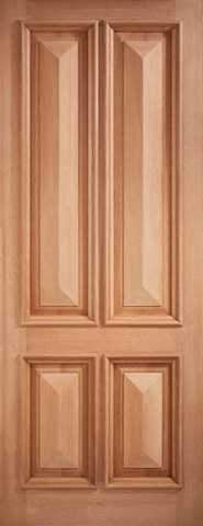 LPD External M&T Islington 4 Panel Hardwood Door