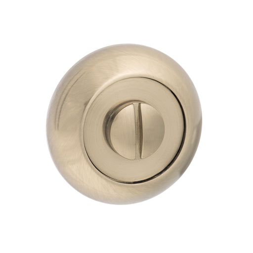 Atlantic Handles Mediterranean WC Turn and Release on 'C' Rose in a Satin Nickel Finish