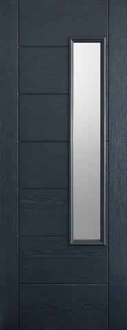 LPD External GRP Grey Newbury Glazed Door