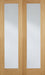 LPD Internal Oak Pattern 20 with Clear Glazed Door Pair