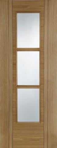 Mendes Internal Pre-Finished Oak Capri 3 Light Fire Door