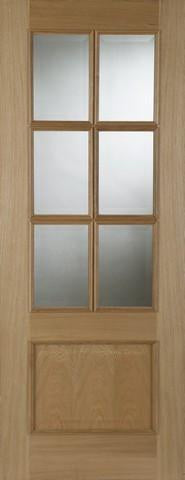 Mendes Internal Oak Iris 6 Light Door