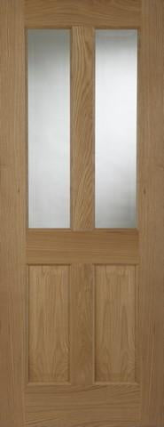 Mendes Internal Oak Oxford 2 Light Door