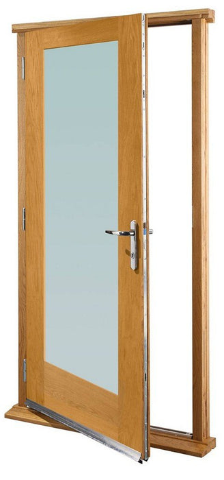 XL Joinery Pre-Finished External Oak Double Clear Glazed Pattern 10 Door Set