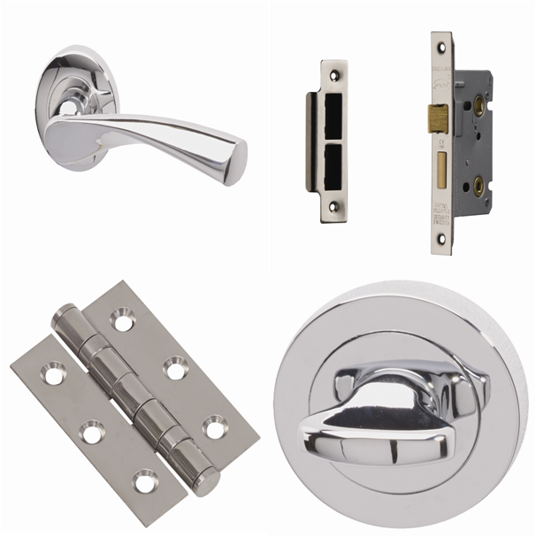 XL Joinery Rhine Bathroom Door Handle Pack