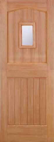 LPD External M&T Hardwood Stable 1 Light Clear Glazed Door