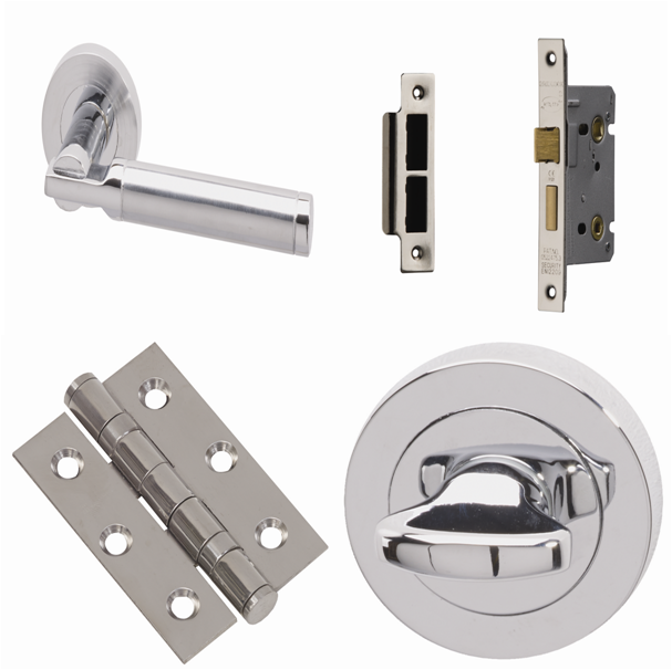 XL Joinery Tiber Bathroom Door Handle Pack