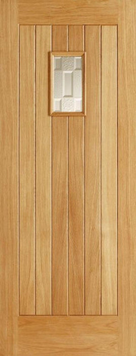 LPD External Oak Suffolk Double Glazed Square Cottage Door