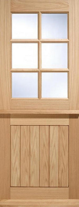 LPD External Oak 6 Light Glazed Stable Cottage Style Door