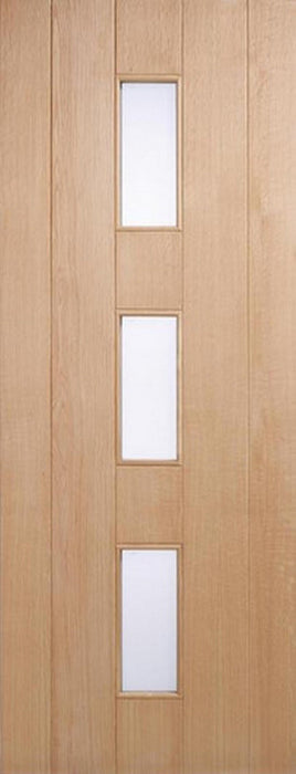 LPD External Copenhagen Oak Frosted Glass Door