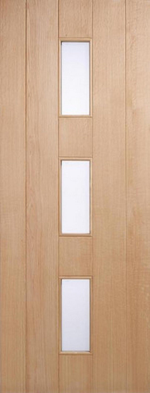 LPD External Copenhagen Oak Frosted Glass Door